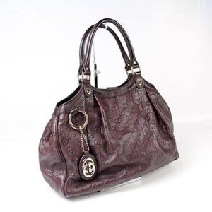 Gucci Top Handle Sukey Medium Brown Leather Bag
